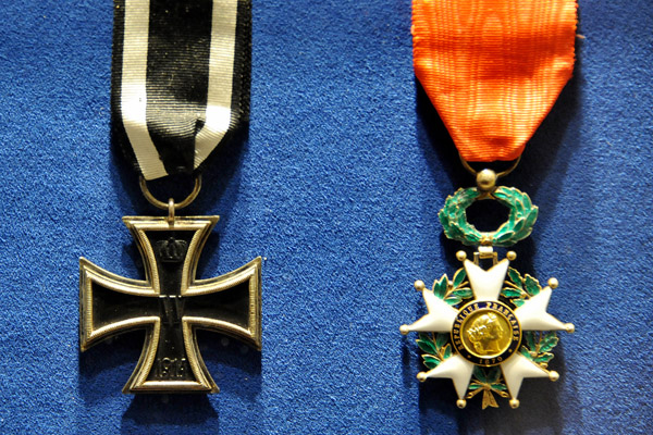 German 1914 Iron Cross and French Legion of Honour, Turku Castle