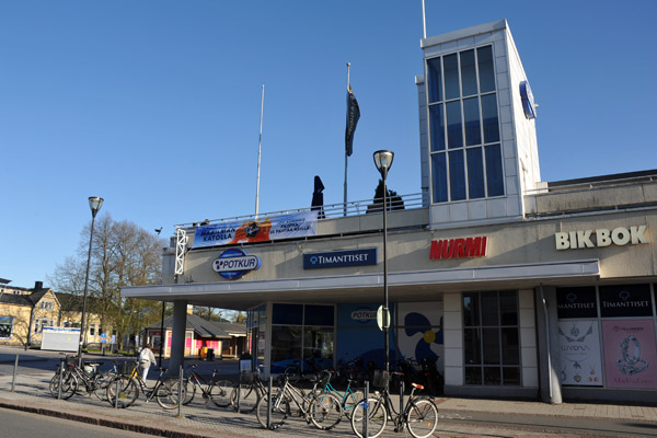 Modern shopping center at the west end of Kuppakatu, Rauma