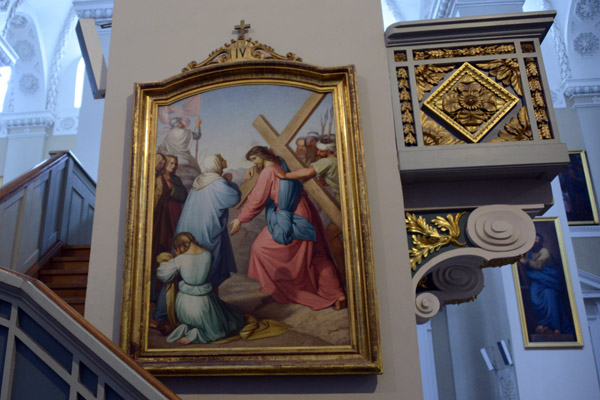 Painting of the Station of the Cross IV, Vilnius Cathedral