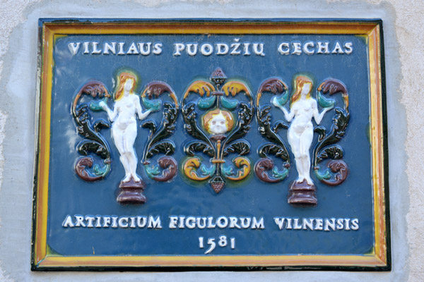 Vilniaus Puodiu Cechas Artificium Figulorum Vilnensis 1581