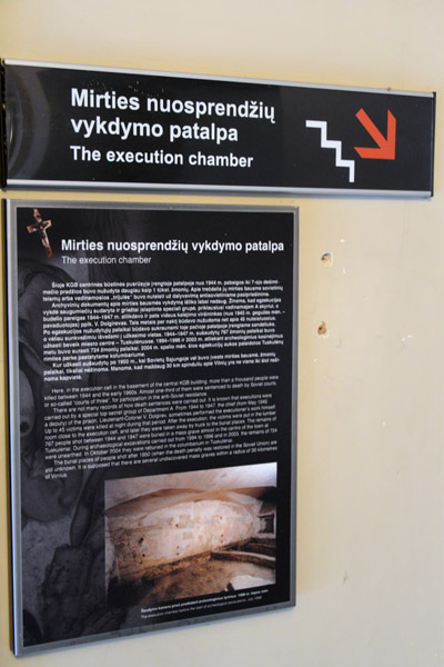 Stairs to the Execution Chamber of the Vilnius KGB Prison