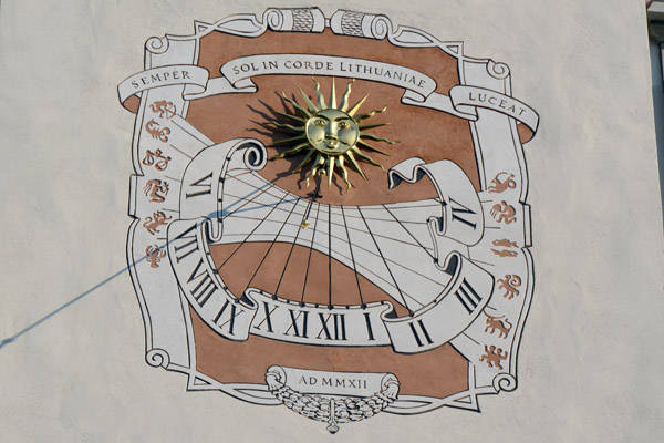 Sundial on the Palace of the Grand Dukes of Lithuania, Vilnius