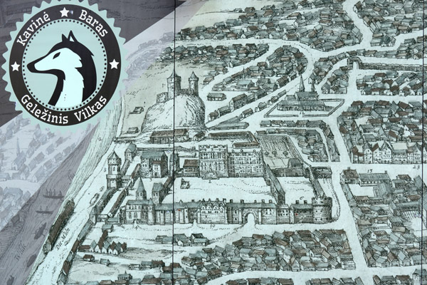 Detail of the Castle Hill area of Vilnius