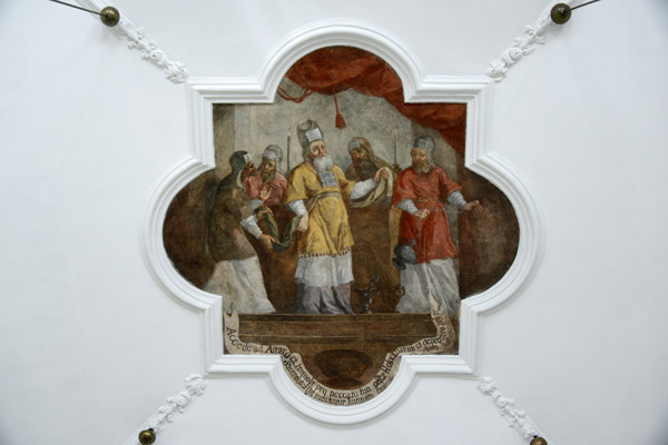 Painting on the ceiling of the Vestiary, Church of St Johns, Vilnius University