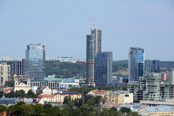 Post-Independence business quarter of Vilnius