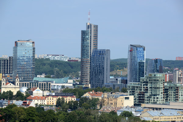 Post-Independence business quarter of Vilnius