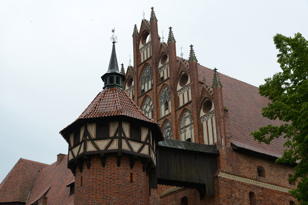 Northwest corner of the Mittleschloss - Middle Castle, Malbork