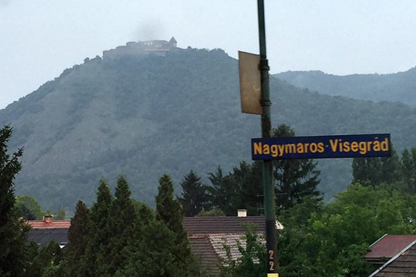 Nagymaros - Visegrd Railway Station with the High Castle