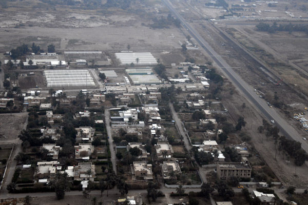 Road 10 on the north side of Baghdad Airport