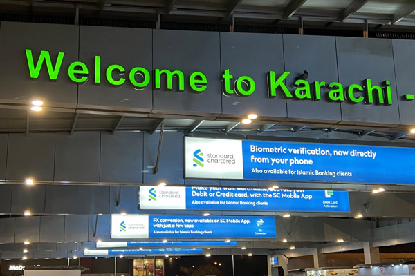 Arriving and Departing Karachi