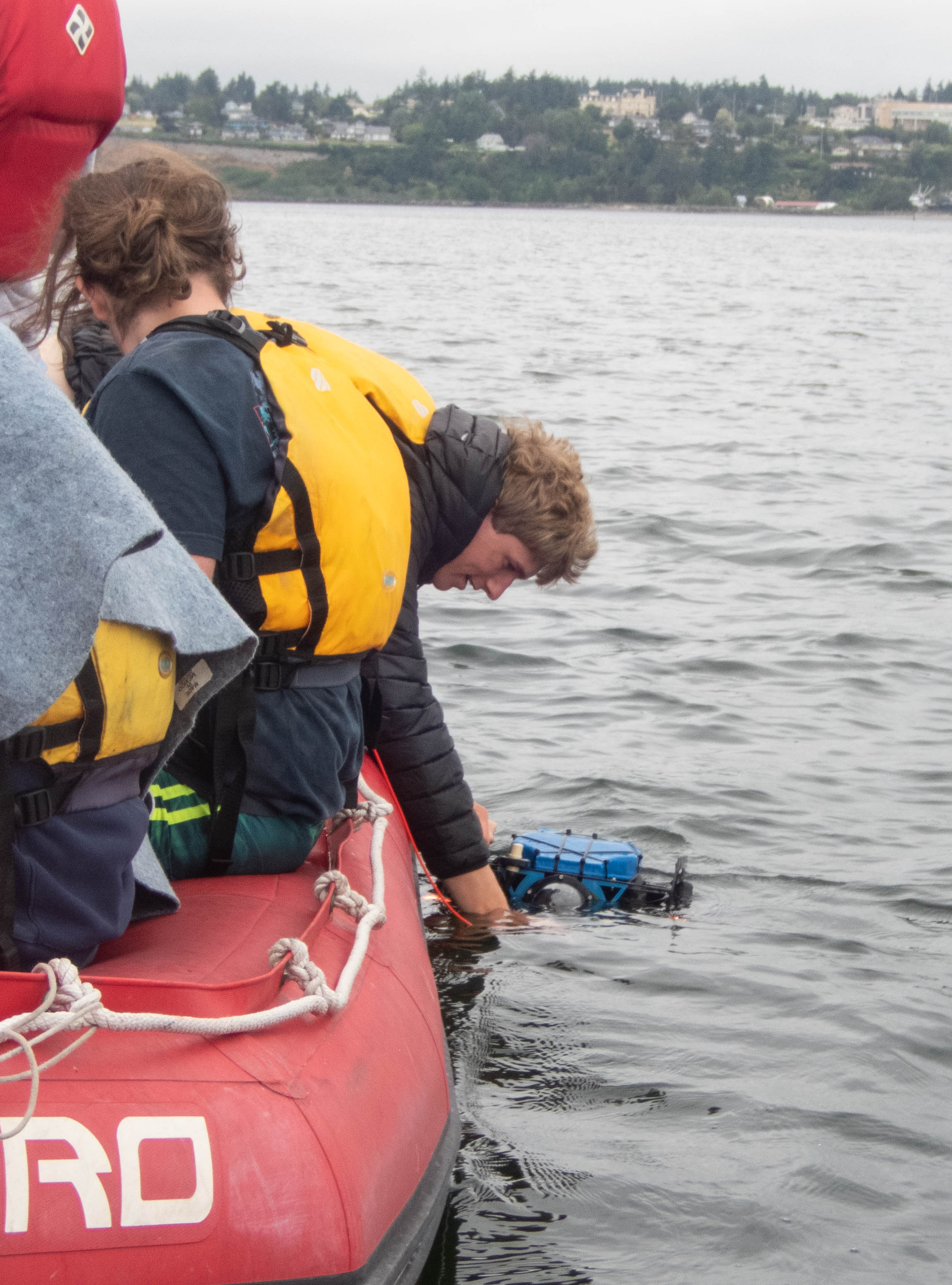 Launching the ROV