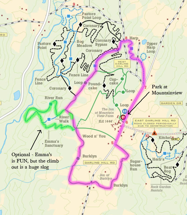 Harp Burklyn Loop from Mountain View