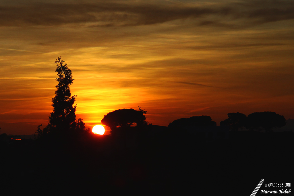 Second sunset of the year / Second coucher de soleil de lanne
