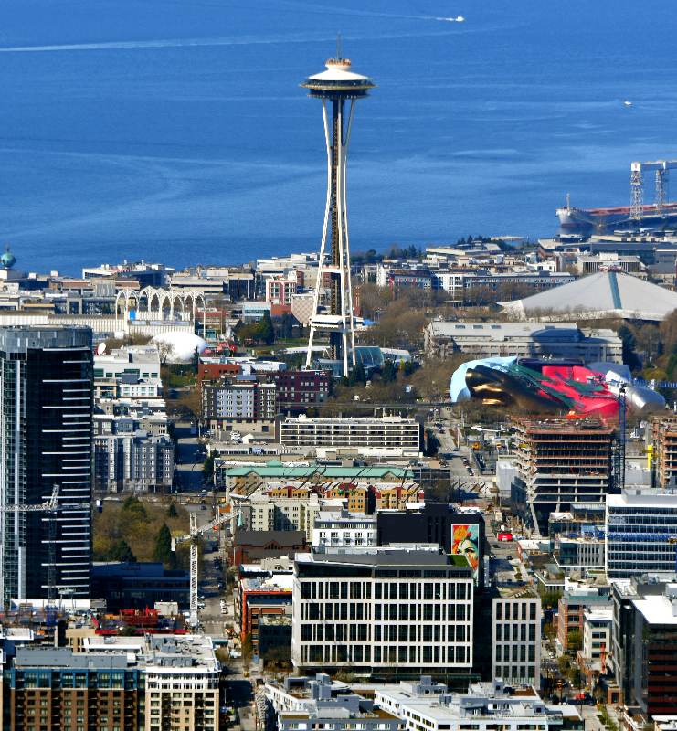 Space Needle and South Lake Union and Amazonland, Seattle, Washington 005 