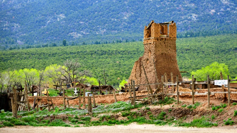Taos Pueblo or Pueblo de Taos, Old Church and Cemetery, New Mexico 033 