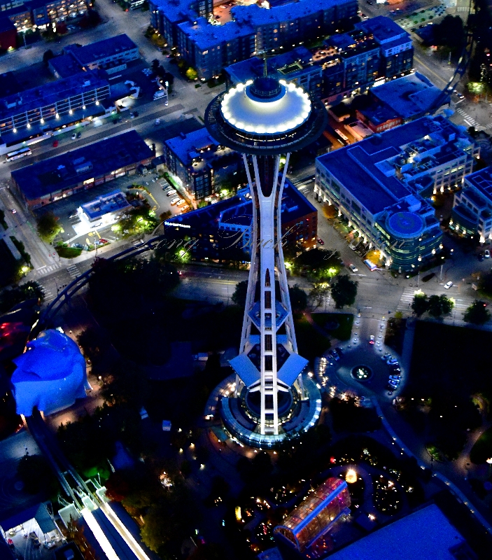 Space Needle, Chihuly Glass Garden, Seattle Monorail, Seattle Washington 925  