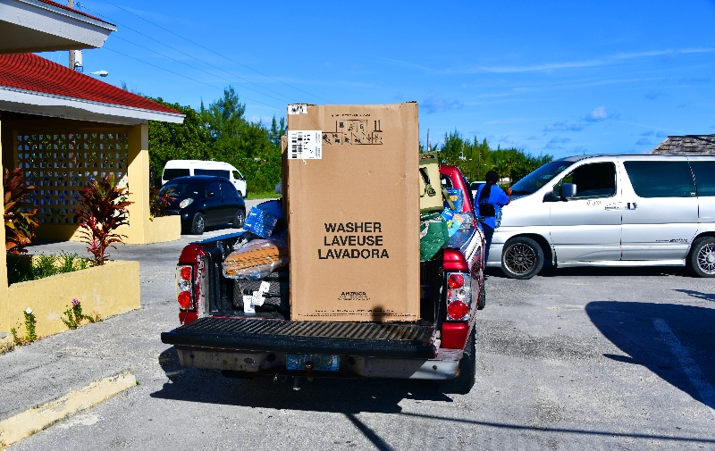 Supplies from Kodiak airplane, Clarence A Bain airport, Mangrove Cay, Andros Island, Moxey Town, The Bahamas 450 