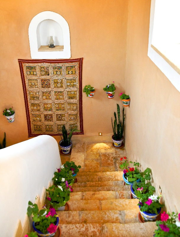 Stairway in Adobe House, Riyadh, Saudi Arabia 298 