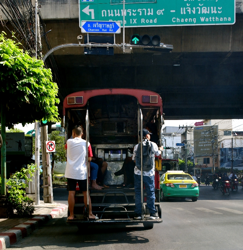 Thai Tuk Tuk taxi, Bangkok, Thailand 0074  