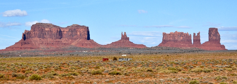 Monument Valley, Eagle Mesa, Setting Hen, Saddleback, King-on-his-Throne, Stagecoach, Bear and Rabbitt, Castle Rock, Navajo Nati