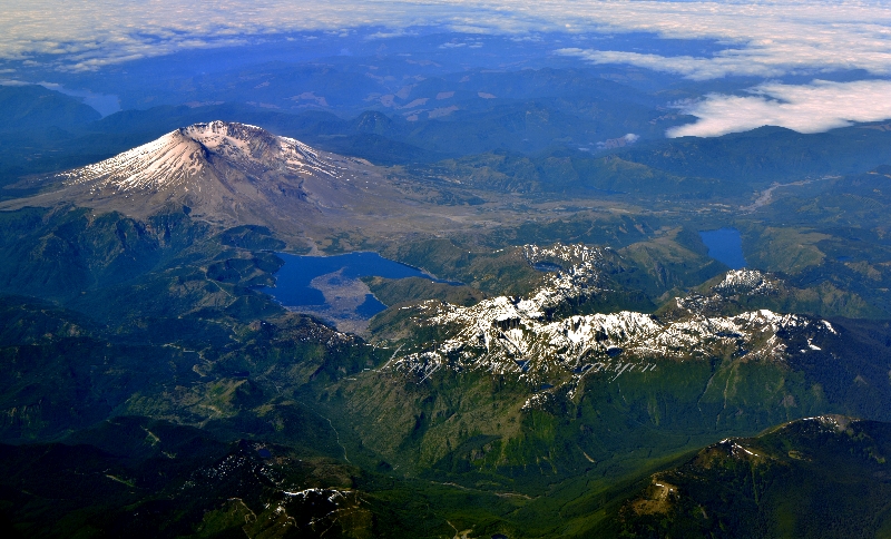 Mount St Helens, Spirit Lake, Minie Peak, Mount Whitter, Mount Margaret, National Volcanic Monument, Washington 092a 