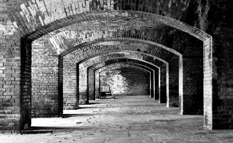 Fort Jefferson, Casemate Interiors, Dry Tortugas National Park , Key West, Florida Keys, Florida 522 