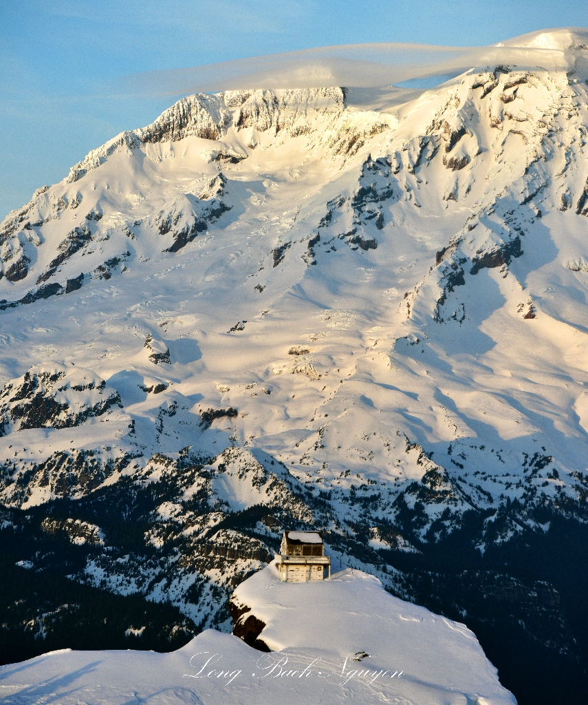 High Rock Lookout, Sunset Ridge, Sunset Amphitheater, Liberty Cap, Mowich Glacier, St Andrew Rock, Puyallup Cleaver, Tahoma Glac