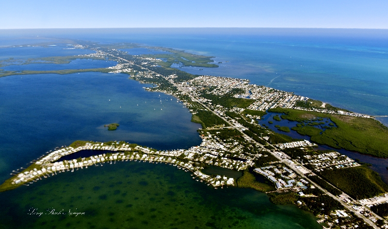 Key Largo, Buttonwood Sound, Tarpon Basin, Blackwater Sound, Cross Key, Barnes Sound, Overseas Highway US-1, El Radabob Key 