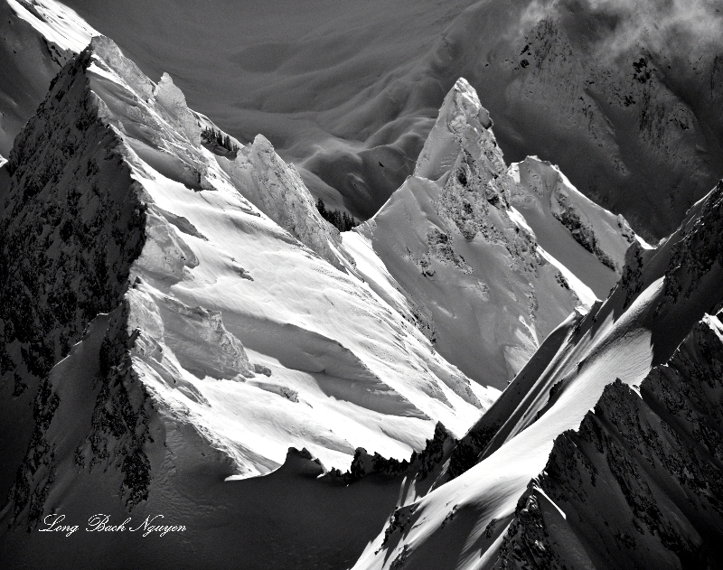 Peak on Mount Anderson, Olympic Mountains, Washington 408a 