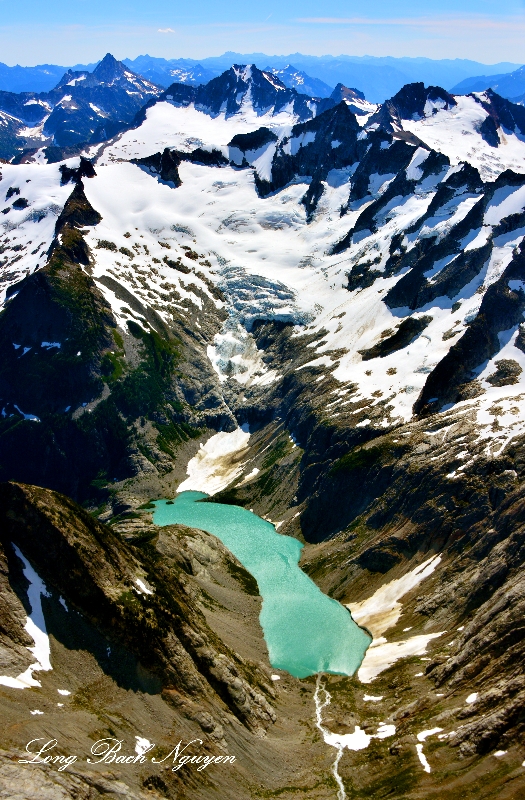 Moraine Lake, Forbidden Glacier, Mount Torment, Forbidden Peak, North Cascades National Park, North Cascades Mountain, Washingto