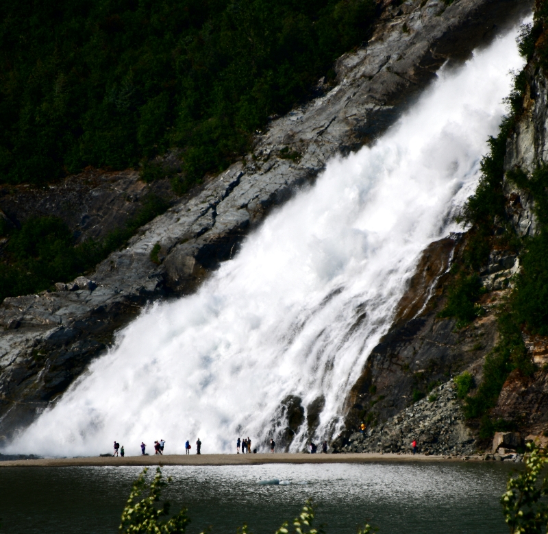 Nugget Falls at Mendenhall Glacier and Lake, Juneau, Alaska 894  