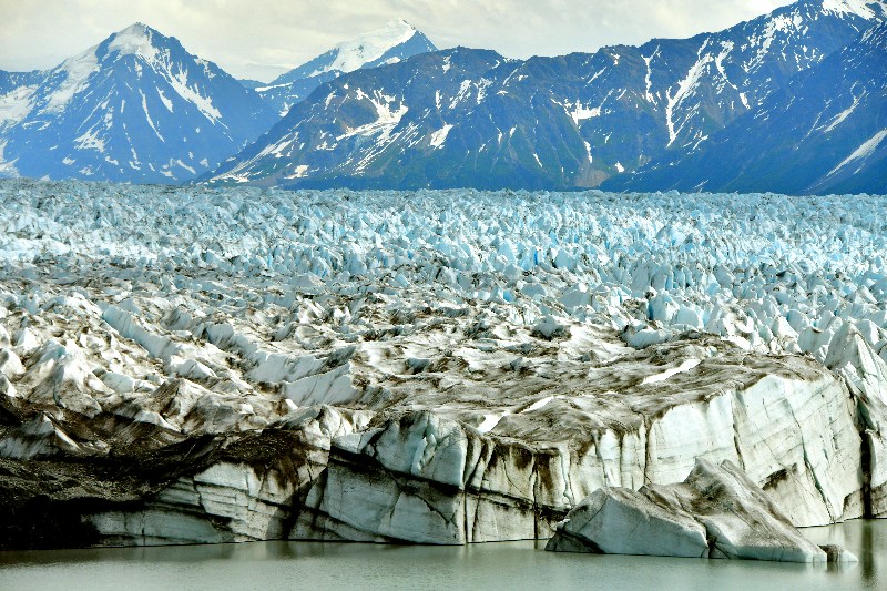 Toe of Knik Glacier, Crevasses of Knik Glacier, Alaska 397  