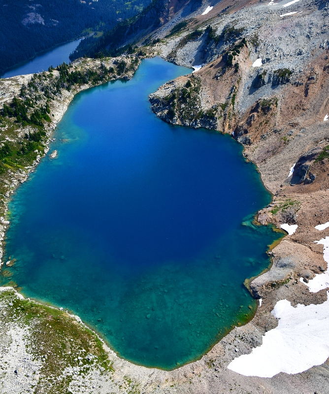 Cinde Lake, Spinola Creek, Deep Lake, Mount Daniel, Mount Hinman, Cascade Mountains, Washington 379