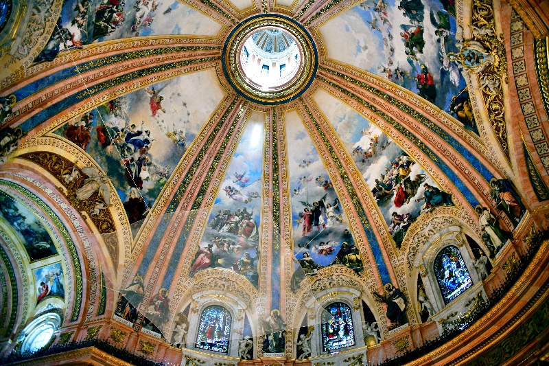 Royal Basilica of Saint Francis the Great Ceiling, Madrid, Spain 099  