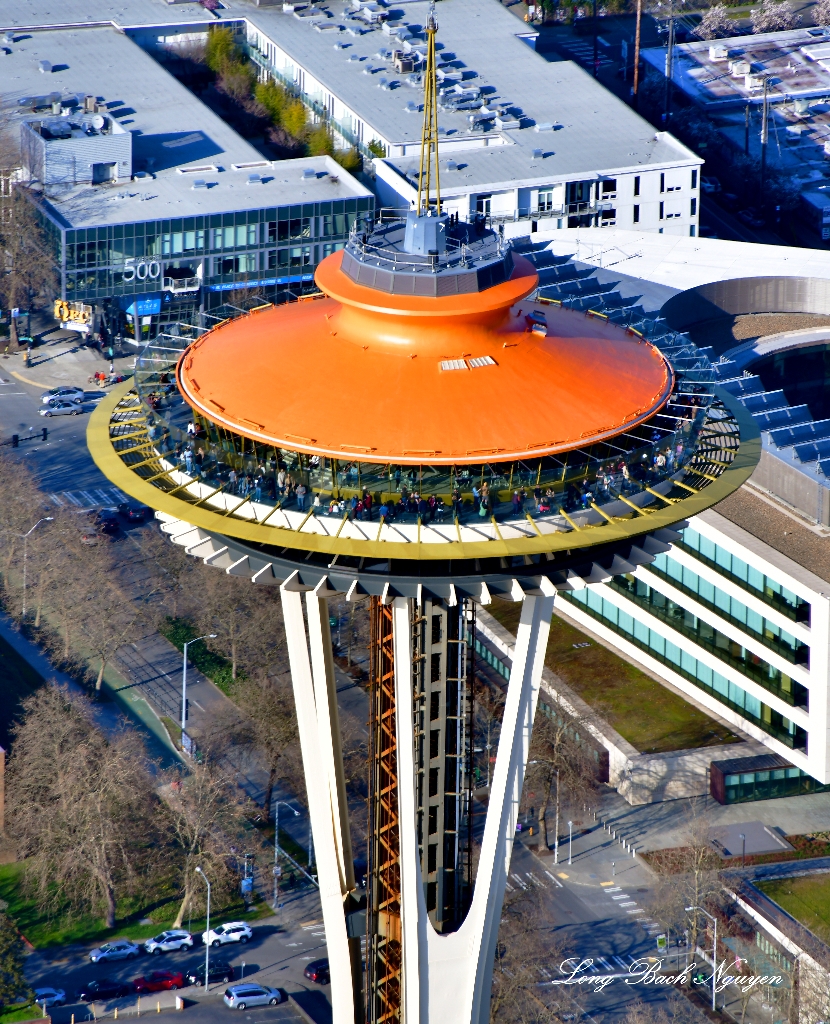 Visitors at the Space Needle, Seattle, Washington 384f