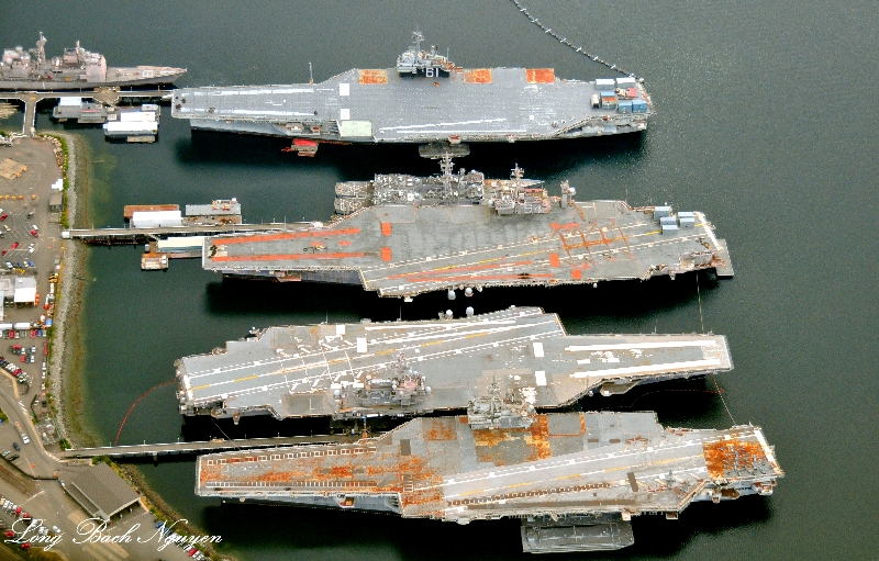 USS Ranger (CV-61), USS Constellation (CV-64), USS Kitty Hawk (CV-63), USS Independence (CV-62), Bremerton Puget Sound Naval Shi