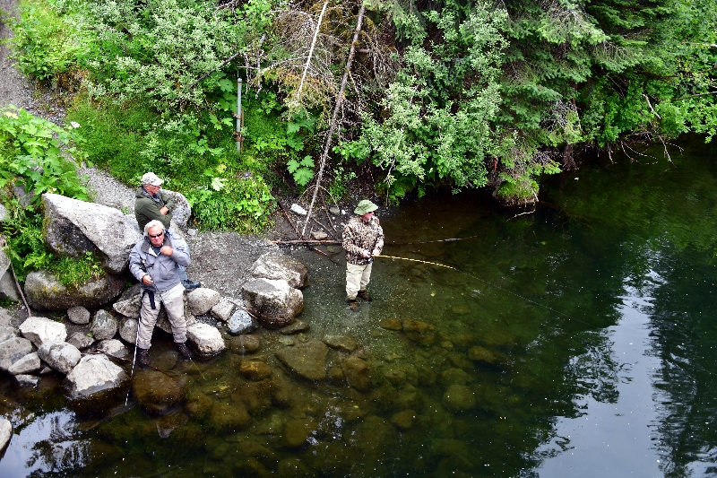 First day of fishing at Situk River, Nine Mile Bridge on Dangerous River Road, Yakutat, Alaska 768