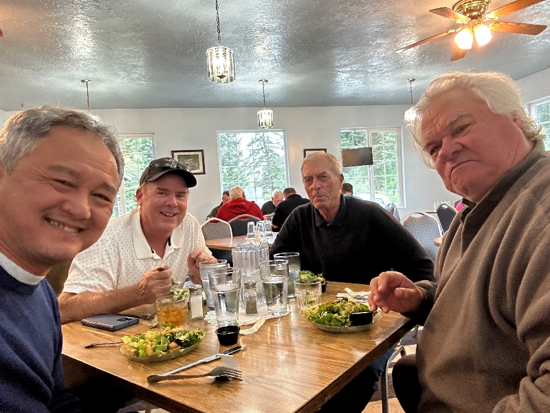 Dinner at Glacier Bear Lodge, Yakutat, Alaska 