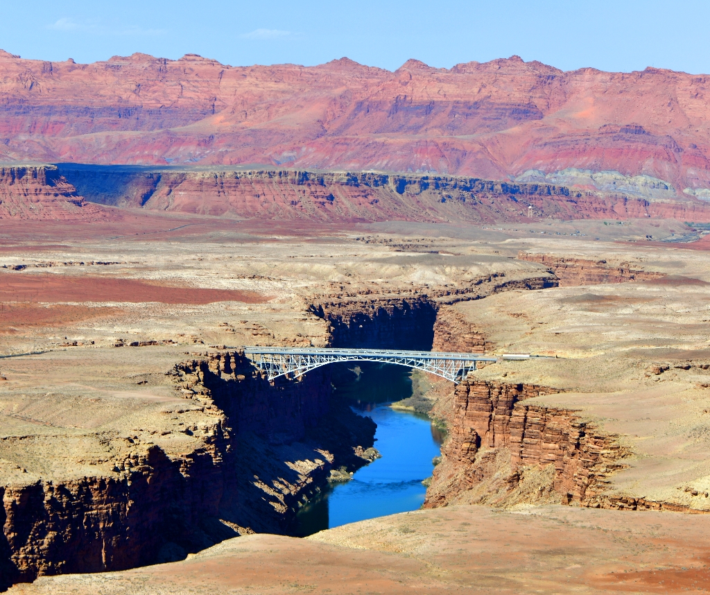 Historic Navajo Bridge, Navajo Bridge Interpretive Center, Colorado River, Marble Canyon, Paria Canyon, Arizona 2718a