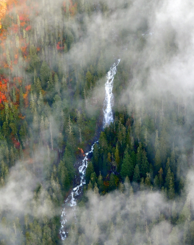 Troublesome Creek Waterfalls off Blanca Lake, Cascade Mountains, Washington 346 