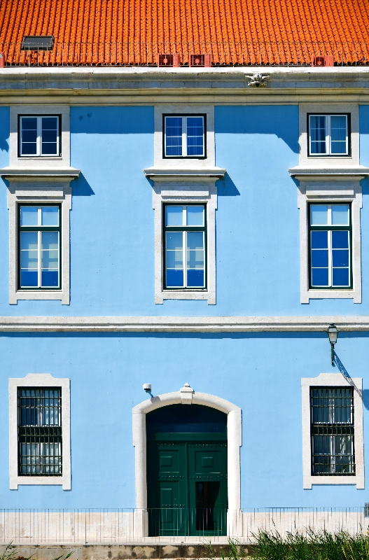 Windows and Green Door, Lisbon Portugal 213  