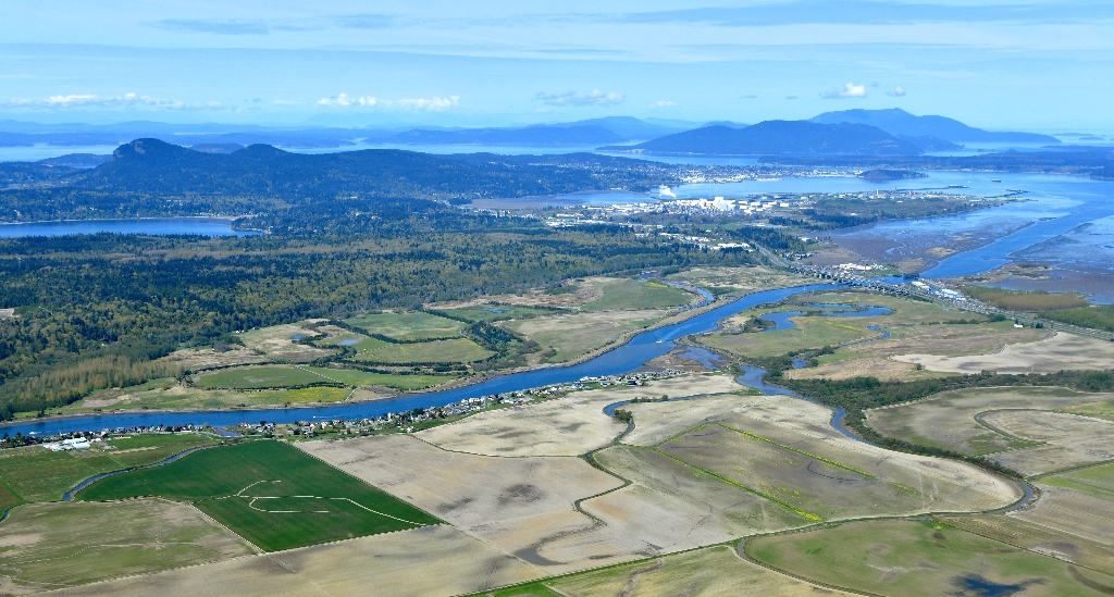Swinomish Reservation, Swinomish Channel, Telegraph Slough, Fidalgo Island, Padilla Bay, March Point, Sugarloaf, Mt Erie, Anacor