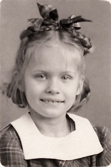 193) Thelma, wallet sized school pic.