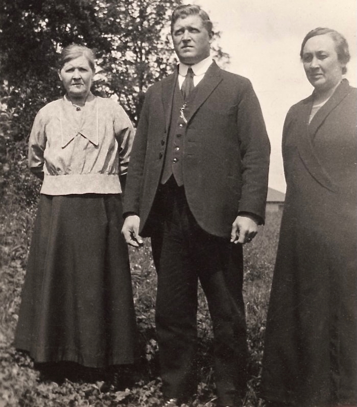 13) Karl and Elin and ? Could be his mother or Elin's step mother Alida Kristina Haag.