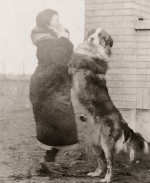 352) Hilda dancing with her dog