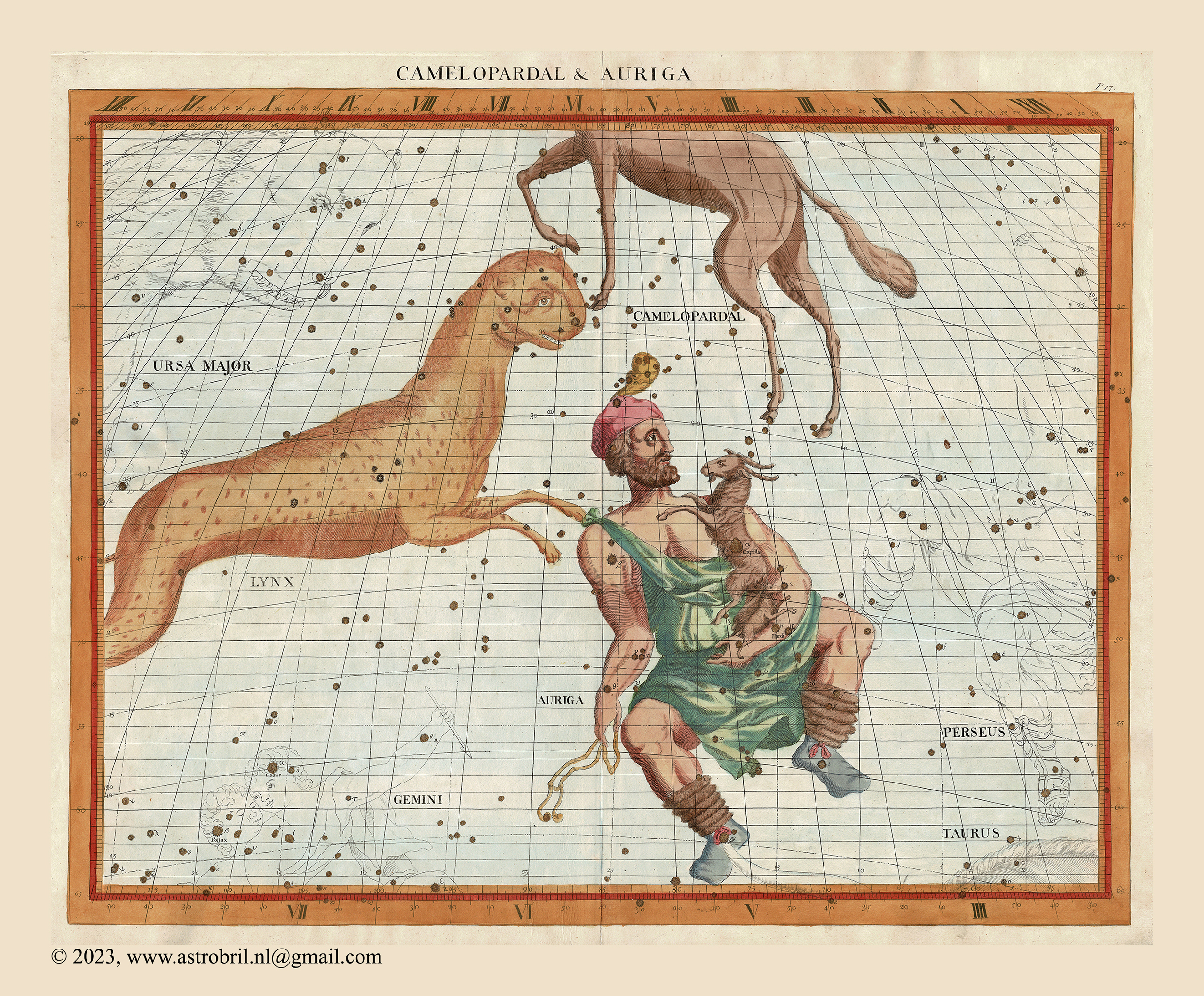 Plate 17 - Camelopardal & Auriga