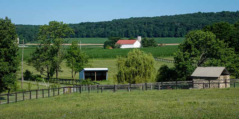 Three Structures on Chester County Farmland