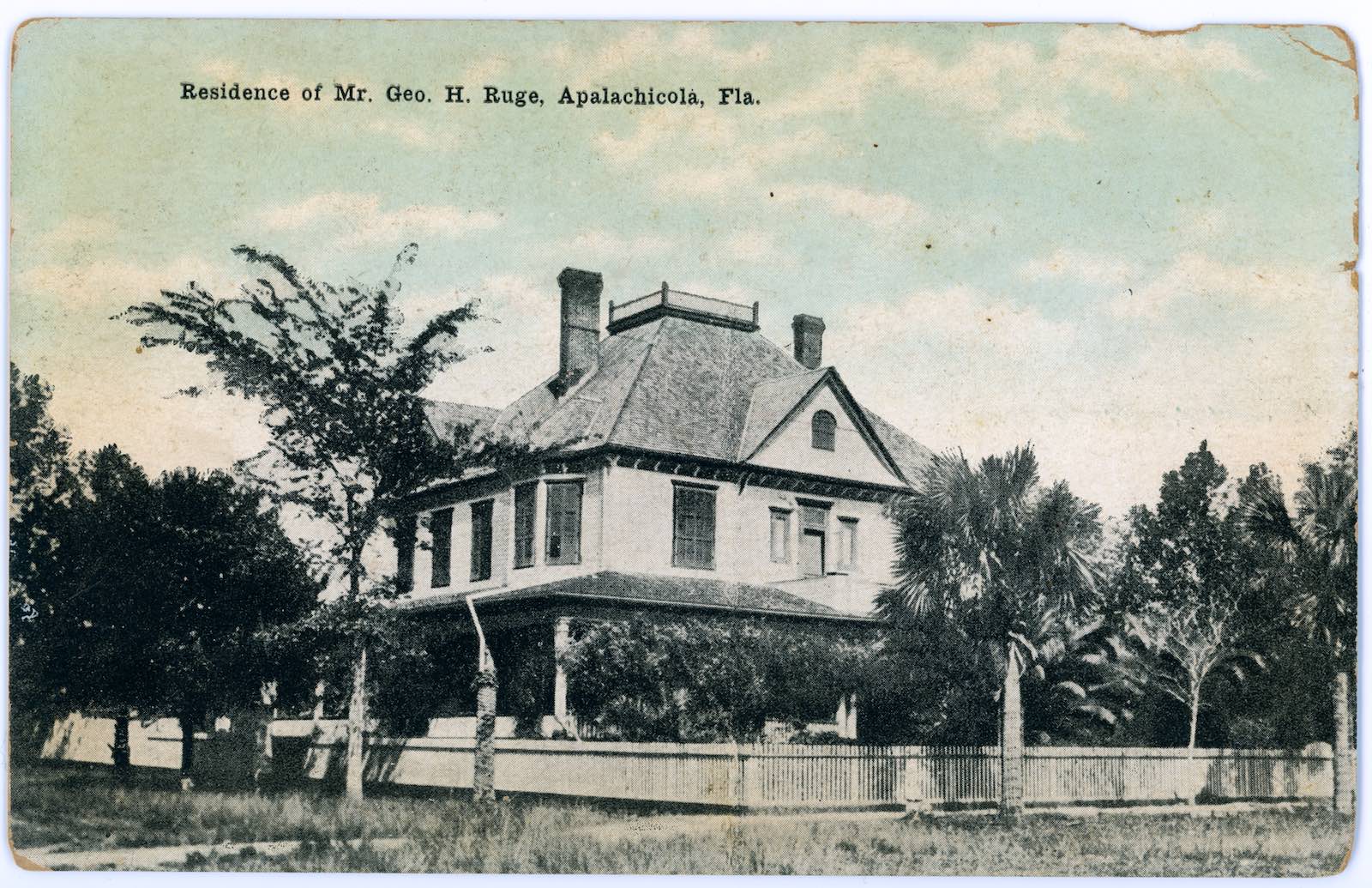 Residence of Mr. Geo. H. Ruge, Apalachicola, Fla. 