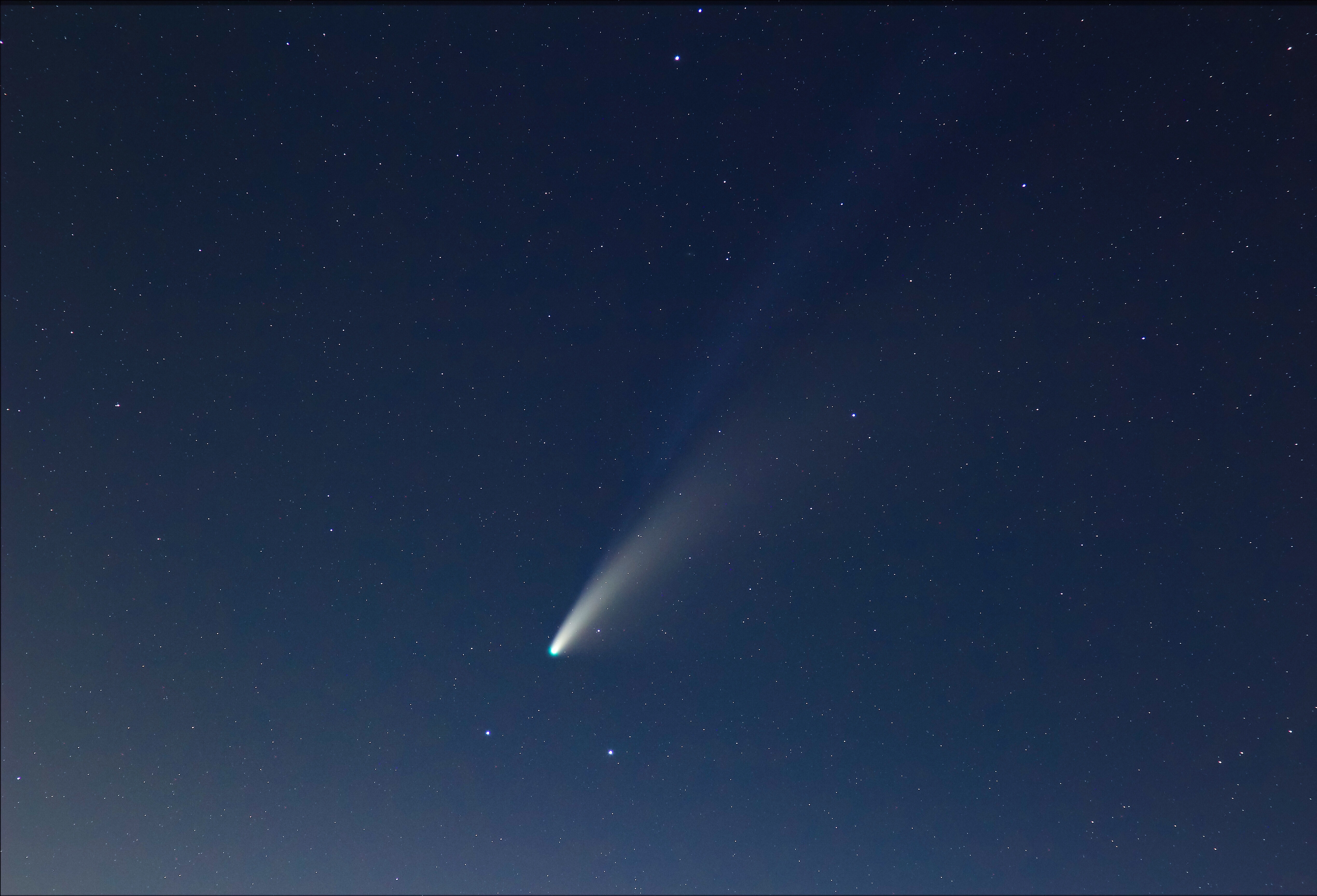 Comet Neowise and ion tail