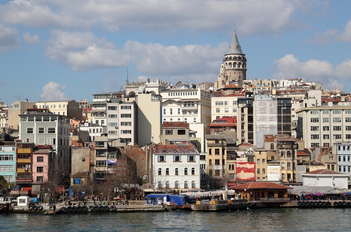 Galata Tower and fish market